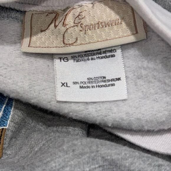 Vintage M C Sportswear Gray Sweatshirt My Grandkids Are Dear To My Heart Reindee - Picture 3 of 7